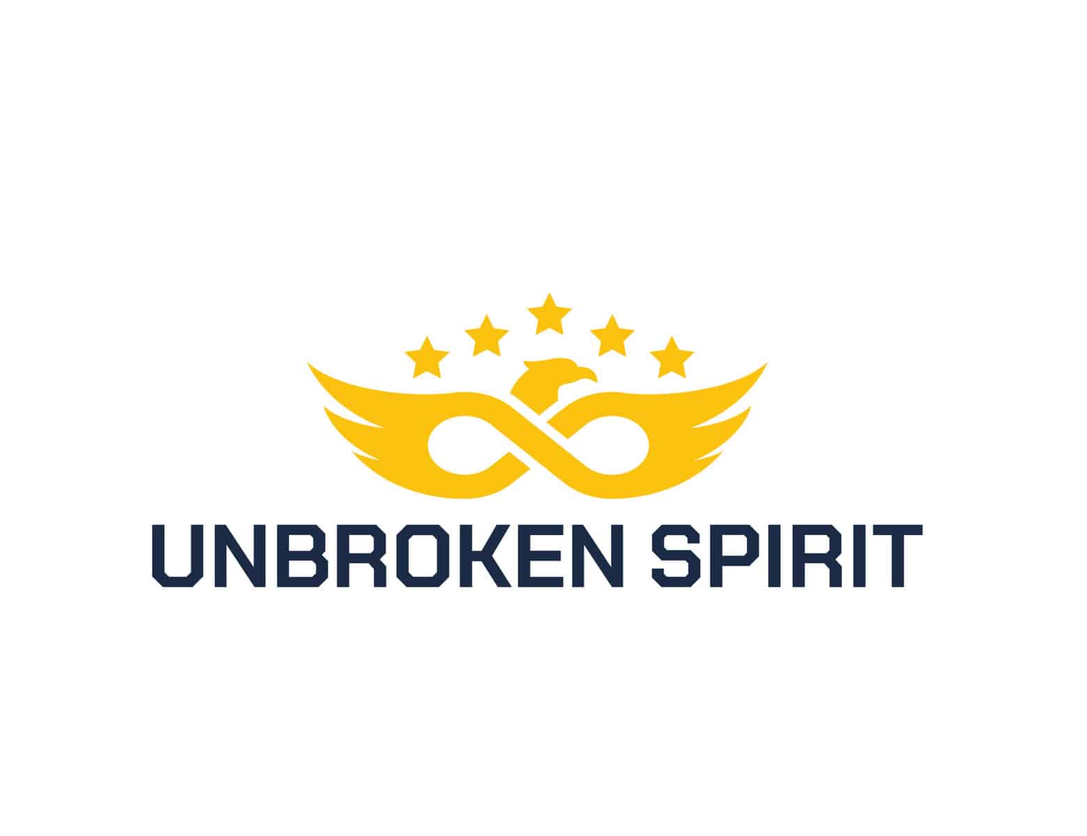 unbroken spirit logo final gold blue